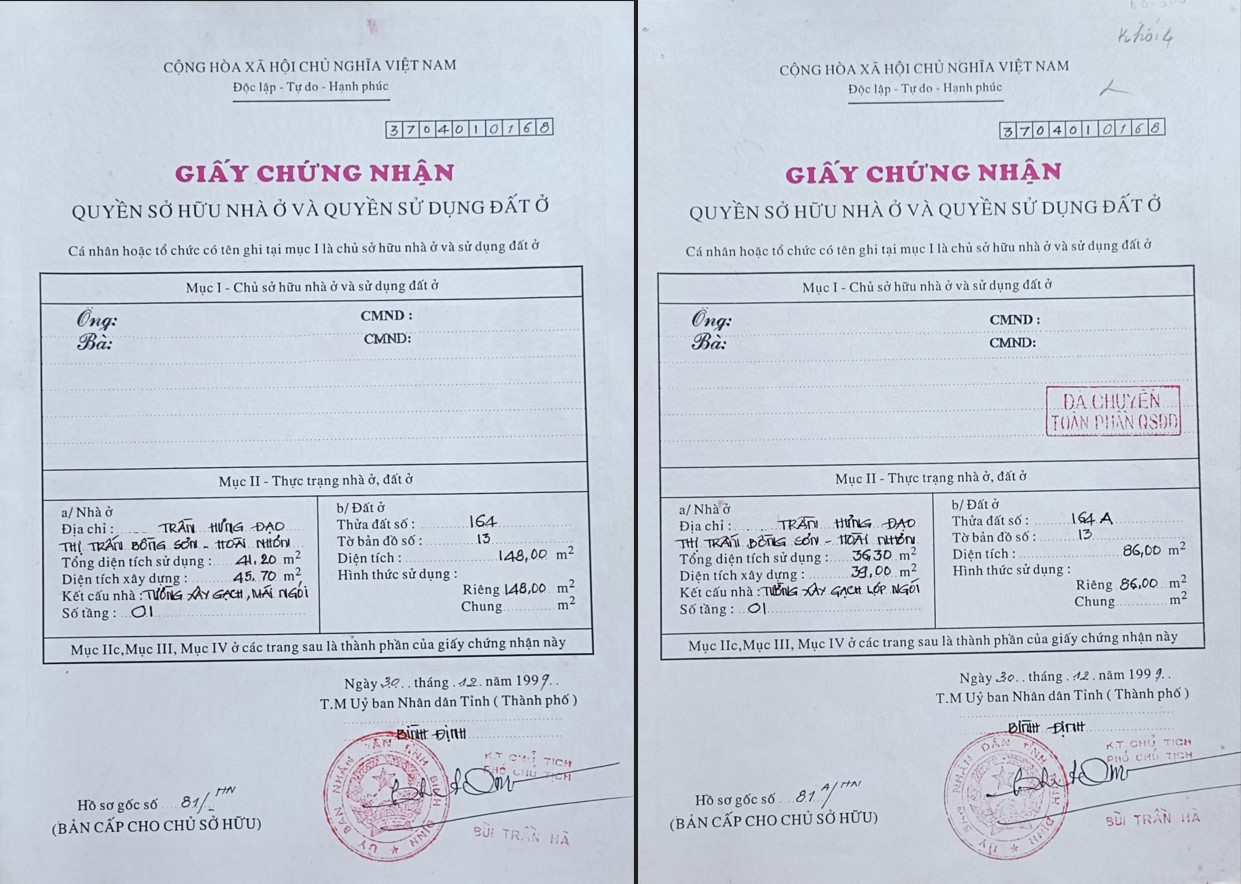 bán đất nhà ở bồng sơn hoài nhơn